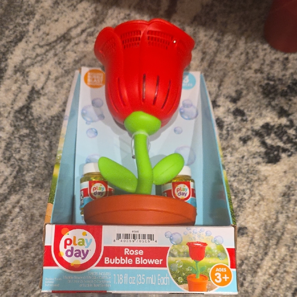 Red Rose Bubble Blower